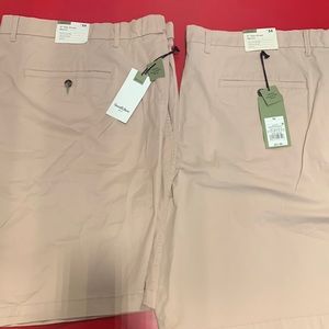 Bundle of 2 Goodfellow & Co 54” Waist 9” Flat Front Peach Short